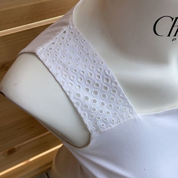 Akris punto white tee with shoulder details 6 small - Picture 4 of 10